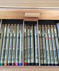 3 Drawer Wood Pastel Storage Box 15-3/4 x 9-1/2 x 3-1/2 inches 39 815BcN8XorL