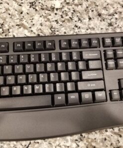 Loigys Wireless Keyboard, 2.4G Full-Sized Ergonomic Wireless Computer Keyboard with Wrist Rest for Windows, Mac OS Laptop/PC/Desktop/Notebook (Black) Black 47 815Bfff6ufL