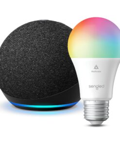 Echo Dot (5th Gen) | Charcoal with Sengled Smart Color Bulb 8 815Bto0t5OL
