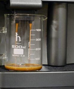 EISCO Premium Hand Crafted Beaker Mug, Thick Borosilicate 3.3 Glass, 16.9oz (500mL) Capacity - Large Size - Pint Glass or Coffee Mug Sized 12 815DW9MAbuL