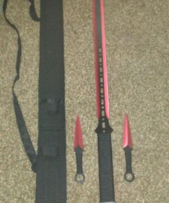 Snake Eye Full Tang Tactical Blade Katana/Ninja Sword/Machete/Throwing Knife, 27-Inch. Red 8 815EE5pkwIL