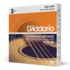 D'Addario Guitar Strings - Phosphor Bronze Acoustic Guitar Strings - EJ15-3D - Rich, Full Tonal Spectrum - For 6 String Guitars - 10-47 Extra Light, 3-Pack Extra Light, 10-47 38 815ET1MsicL