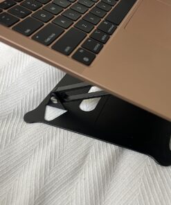 Urmust Adjustable Laptop Stand for Desk Computer Stand for Laptop Riser Holder Stand Compatible with MacBook Air Pro All Laptops 10-15.6"(Black) A-Black 43 815FFnmYnYL