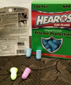 HEAROS Xtreme Foam Earplugs, 33dB NRR Ear Plugs, 100 Pairs, Foam Ear Plugs Noise Reduction & Hearing Protection 24 815FIszbexL 2