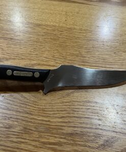 Old Timer 15OT Deerslayer 10.5in High Carbon S.S. Full Tang Fixed Blade Knife with 5.6in Clip Point Blade, Black Sawcut Handle, and Leather Belt Sheath for Hunting, Camping, Skinning, EDC, and Outdoor 15OT Deerslayer (Box) 22 815Fo139FyL