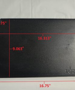 Lodge LDP3 Cast Iron Rectangular Reversible Grill/Griddle, 9.5-inch x 16.75-inch, Black 16.75 Inch Double Burner 30 815FoeYR5pL