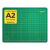 Crafty World 18 x 24 Cutting Mat for Sewing, Self Healing Double Sided Quilting Crafts Mat - Fabric Cutting Mat - Non Slip surface - Rotary Cutting Board A2-18x24 Green