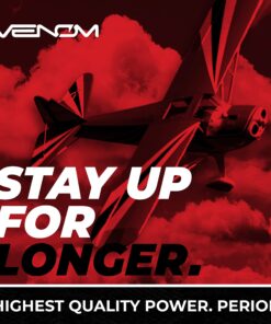 Venom Fly Series 30C 2- Cell 2000 mAh 7.4 V LiPo RC Drone Battery - 14 AWG Wire, LiPo Balance & XT60 Connector - RC Fixed Wing Application Batteries -UNI Plug Adapter Compatible w/Deans, Traxxas & EC3 13 815GQC7DIL