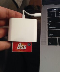 USB C SD Card Reader for Mac/iPhone 15/iPad, 3-Slot USB C to CF/SD/TF Card Reader Supports Compact Flash/Micro SD Card Compatible with MacBook Pro/Air iMac M1 M2 Android Galaxy S21 S22 S23(White) White(3 in 1) 17 815HM6L0CoL