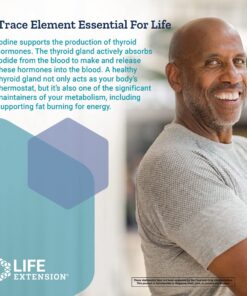 Life Extension Sea-Iodine 1000 mcg – Iodine Supplement Without Salt – Iodine From Organic kelp and Bladder Wrack Extracts - Gluten-Free, Non-GMO, Vegetarian - 60 Capsules 60 Count (Pack of 1) 14 815HTwUmbnL