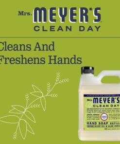 Mrs. Meyer's Clean Day Liquid Hand Soap Refill, Cruelty Free and Biodegradable Formula, Lemon Verbena Scent, 33 oz 22 815JG3zuHtL 1