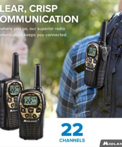 Alternative view of Midland LXT535VP3 FRS Walkie Talkie - Long Range Two Way Radio with NOAA Weather Scan + Alert Channel Scan, Silent Operation (Mossy Oak Camo, 2 Radios) Pair Pack - Black/Mossy Oak Camo Walkie Talkies