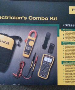 Fluke 117/323 Kit Multimeter and Clamp Meter Combo Kit For Residential And Commercial Electricians, AC/DC Voltage, AC Current 400 A, Includes Test Leads, TPAK And Carrying Case 36 815KCxyVeL