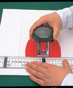 NT Professional Mat Cutter, 45 Degree Bevel Mat Board Cutter, 1 Cutter (MAT-45P), Aluminum Die-Cast Grip, Red/Grey 16 815KfpFMu2L