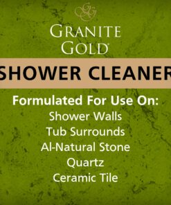 Granite Gold Shower Cleaner Spray for Quartz, Granite, Marble, Ceramic, and Other Stone Tub Surfaces, Made in the USA, 24 Ounces, Gold 13 815Kj51KDzL