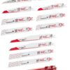 Milwaukee Electric Tool 49-22-1129 Sawzall Reciprocating Saw Blade Set, 12 Pc, White