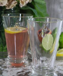 La Rochere Napoleon Bee Glasses Set Of 6 – 11.5 oz, Old Fashioned Glasses w/ The French Bee Embossed Design, Fine French Glassware, Drinking Glasses, Heavy Water Glasses, Dishwasher Safe Juice Glasses 11.5 Ounce (Set of 6) 17 815KtbIfVdL