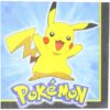 Electrifyingly Cute Pikachu & Friends Birthday Party Beverage Napkins Tableware, Pack Of 16, Blue , 5" X 5", Paper 51 815LxzefmL