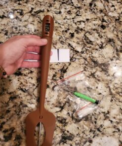 Efeng Candy Spatula with Thermometer Built in and Pot Clip – Fast Instant Read Digital Candy Thermometer,Spatula Thermometer for Chocolate,jams,syrups, Oil Cooking with BPA Free Silicon Spatula 27 815MAr3JMJL