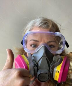 3M P100 Respirator Cartridge/Filter 60923, 1 Pair, Helps Protect Against Organic Vapors, Acid Gases, and Particulates,Magenta, Yellow 29 815MIMYoxL