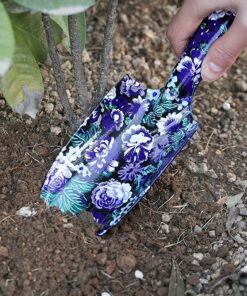 FLORA GUARD 3 Piece Aluminum Garden Tool Set - Trowel, Cultivator, Pruning Shear, Gift Set for Gardening Needs (Purple&Blue) Purple Floral 3-Piece 22 815MrOaj1mL