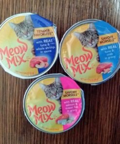 Meow Mix Seafood Selections Wet Cat Food, Variety Pack, 2.75 Ounce Cup (Pack of 24) Variety Pack: Seafood Selections 2.75 Ounce (Pack of 24) 48 815NjQReItL