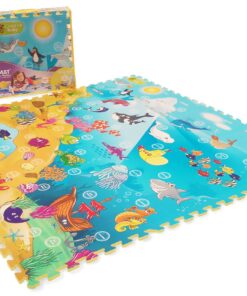 Creative Baby 9 Piece Interactive Playmat i-Mat, Under The Sea , 48x48 Inch (Pack of 1) 9 815OXtKQSL