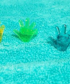Super Z Outlet Colorful Assorted Plastic Glitter Toy Rings | Bag Of 144 Rings (Hearts, Bears, Stars, Hands & Flowers) | Use As Party Favors, Cake Toppers, In Goody Bags, Piñatas, Arts, Crafts & More 24 815Oa z4xwL