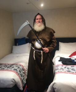 Skeleteen Jumbo Gold Clock Necklace - White Rabbit Clock, Hip Hop Rapper Clock - 1 Piece 28 815Of2KZO L