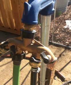 Anderson Metals - 07046-0812 Brass Garden Hose Swivel Fitting, Connector, 1/2" Barb x 3/4" Female Hose 1/2" Barb x 3/4" GHT Female Hose 7 815PCX25pYL