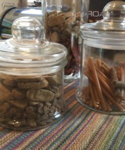 Anchor Hocking Apothecary Jar Canister Set with Ball Lid, 4-Piece Set, Clear Glass - 4 Piece Ball Jar Set 37 815PKJPgFdL