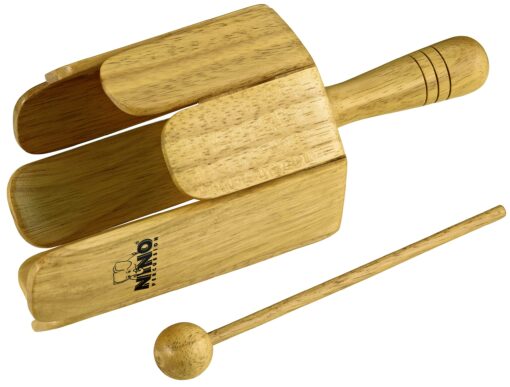 Meinl NINO Wood Stirring Drum With Handle & Beater Natural Nino556