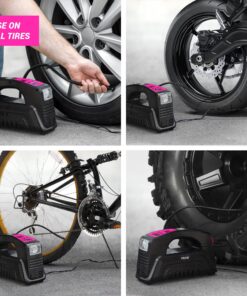 Electric Air Compressor Tire Inflator AC/DC Portable for Car – DC 12V, Home – AC 110V, Upscale, with Digital Pressure Gauge, Air Pump for Car Tires, Motorcycle, Bike, Basketball and More 13 815Q1vrMJoL