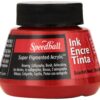 Speedball 2-Ounce Super Pigmented Acrylic Ink, Scarlet Red 21 815QUpRerRL