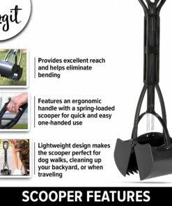Alternative view of Dogit Jawz Waste Scooper - Dog Pooper Scooper for Easy Grass and Gravel Pick Up