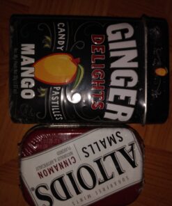 Big Sky Ginger Delights - Spiced Chai, Blood Orange, Mango, and D'Anjou Pear - Variety 4 Pack - Naturally Flavored Ginger Mints in Resealable Metal Tin Pear,Ginger 16 815Sc0NdvmL