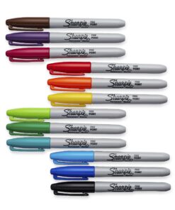 Alternative view of SHARPIE Color Burst Permanent Markers, Fine Point, Assorted Colors, 24 Count