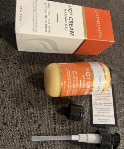 Cellulite Massage Oil & Hot Cream - 100% Natural Cellulite Oil & Gel, Highly Absorbable, Firm, Tone, Tighten & Moisturize Skin - Soothes Muscles 8.8 oz 29 815TPDaqtkL