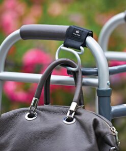 Think King Jumbo Swirly Hook for Strollers/Walkers, Brushed Aluminum/Black 18 815UHKZCtqL