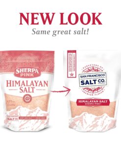 Sherpa Pink Himalayan Salt - 4 lbs. Coarse Salt (Qty. 2 x 2 lb. bags) - For Grinders and Salt Mills 2 Pound (Pack of 2) 10 815UWyhFTWL