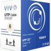 VIVO Black 1,000ft Bulk Cat5e, CCA Ethernet Cable, 24 AWG, UTP Pull Box, Cat-5e Wire, Waterproof, Outdoor, Direct Burial, CABLE-V003 1,000 ft 12 815V4WAPXFL