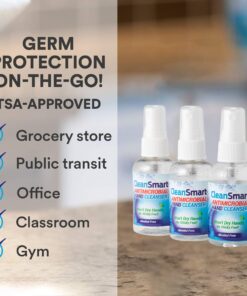 CleanSmart Skin & Hand Cleanser, 2 Ounce Spray Bottle (Pack of 3) Alcohol-Free Safe Cleanser 8 815VY5B8qfL