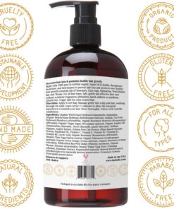 Alternative view of Laritelle Organic Shampoo 17.5 oz. Argan Oil, Rosemary, Palmarosa. Promotes Hair Growth, Prevents Hair Loss. GF Shampoo 17.5 Ounce Sensual Bliss