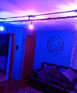 Vintage Pendant Light Kit Cord with Dimming Switch and Triple E26/E27 Industrial Light Socket Lamp Holder 25FT Twisted Black Cloth Bulb Cord Plug in Hanging Light Fixture 32 815WLrg2H9L