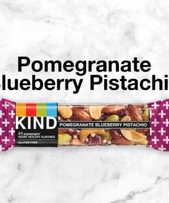 KIND Bars, Pomegranate Blueberry Pistachio, Healthy Snacks, Gluten Free, 5g Protein 12 Count 12 Count (Pack of 1) 12 815X8enxkAL