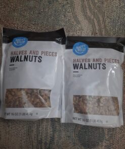 Amazon Brand - Happy Belly California Walnuts Halves and Pieces, 16 Ounce, (Pack of 2) 16 Ounce (Pack of 2) 41 815Z7opBHuL