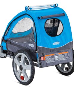 Instep Bike Trailer for Toddlers, Kids, Single and Double Seat, 2-In-1 Canopy Carrier, Multiple Colors Blue Single Seat 25 815bh3sh0tL