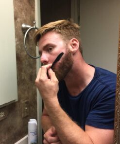 Beard Shaping Tool Razor Mustache - Straight Edge Travel Razors For Bags Grooming Kit Blade Trimmer For Men After Black Color Dye Balm Oil Wash Replacement Disposable Stainless Steel Eyebrow Clippers 58 815dcU ByHL