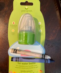 green sprouts Spout Adapter for Water Bottle, Quickly Converts a Standard Bottle into a Sippy Cup, Collar Fits Two Bottle Sizes, One Size One Size (Pack of 1) 37 815eoPe9dPL