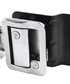Alternative view of RV Travel Trailer Entry Door Lock Polar Chrome Paddle Deadbolt